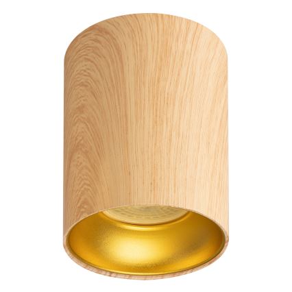 Brilagi - Foco LED empotrable RGBW regulable TRINE 1xGU10/30W/230V 2700-6500K con Wi-Fi, acabado roble