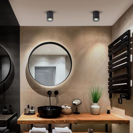 Brilagi - Foco empotrable LED RGBW regulable TRINE 1xGU10/30W/230V 2700-6500K Wi-Fi antracita