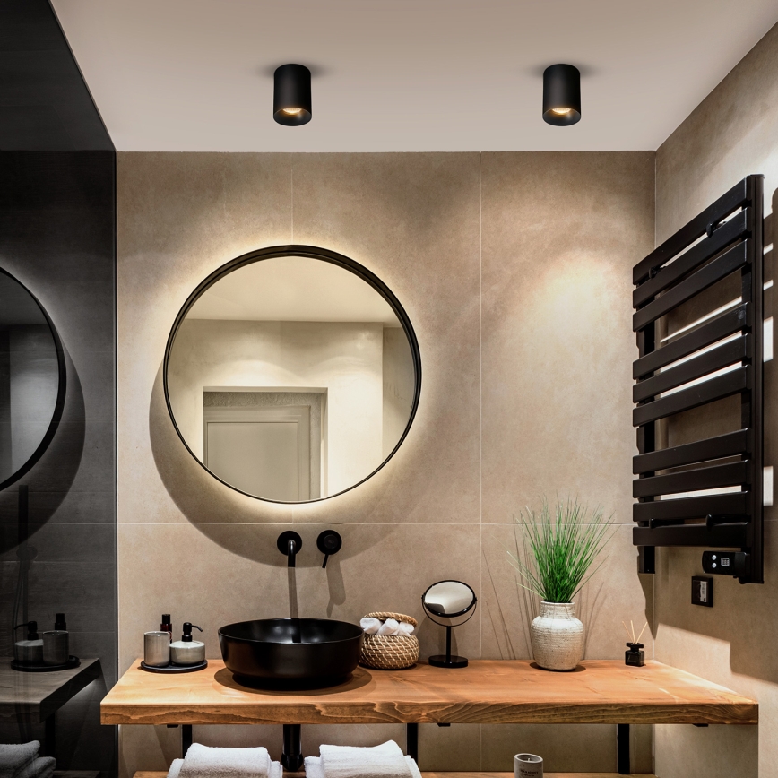 Brilagi - Foco empotrable LED RGBW regulable TRINE 1xGU10/30W/230V 3000K Wi-Fi negro