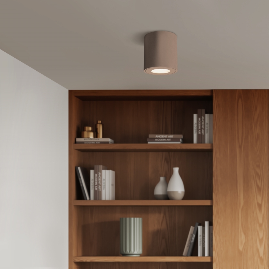 Brilagi - Foco empotrable para baño MIA 1xGU10/30W/230V 84x80 mm beige IP44