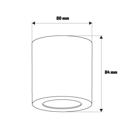 Brilagi - Foco para baño MIA 1xGU10/30W/230V 84x80 mm cromo mate IP54