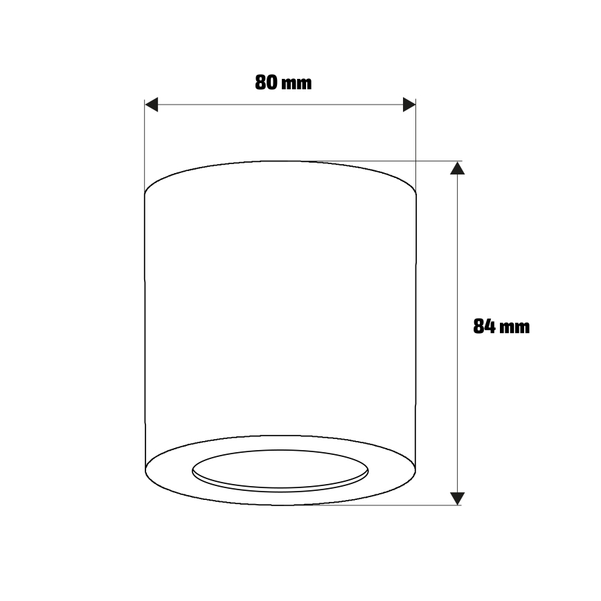 Brilagi - Foco para baño MIA 1xGU10/30W/230V 84x80 mm cromo mate IP54