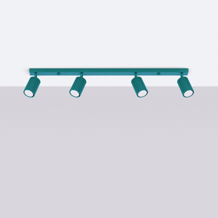 Brilagi - Foco empotrado LED CRESTO 4xGU10/10W/230V turquesa