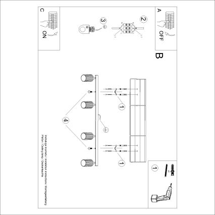 Brilagi - Foco empotrado LED CRESTO 4xGU10/10W/230V turquesa