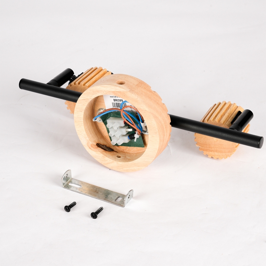 Brilagi - Foco HYGGE 2xE14/15W/230V madera/ahumado