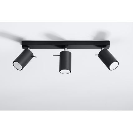 Brilagi - Foco LED ASMUS 3xGU10/7W/230V negro