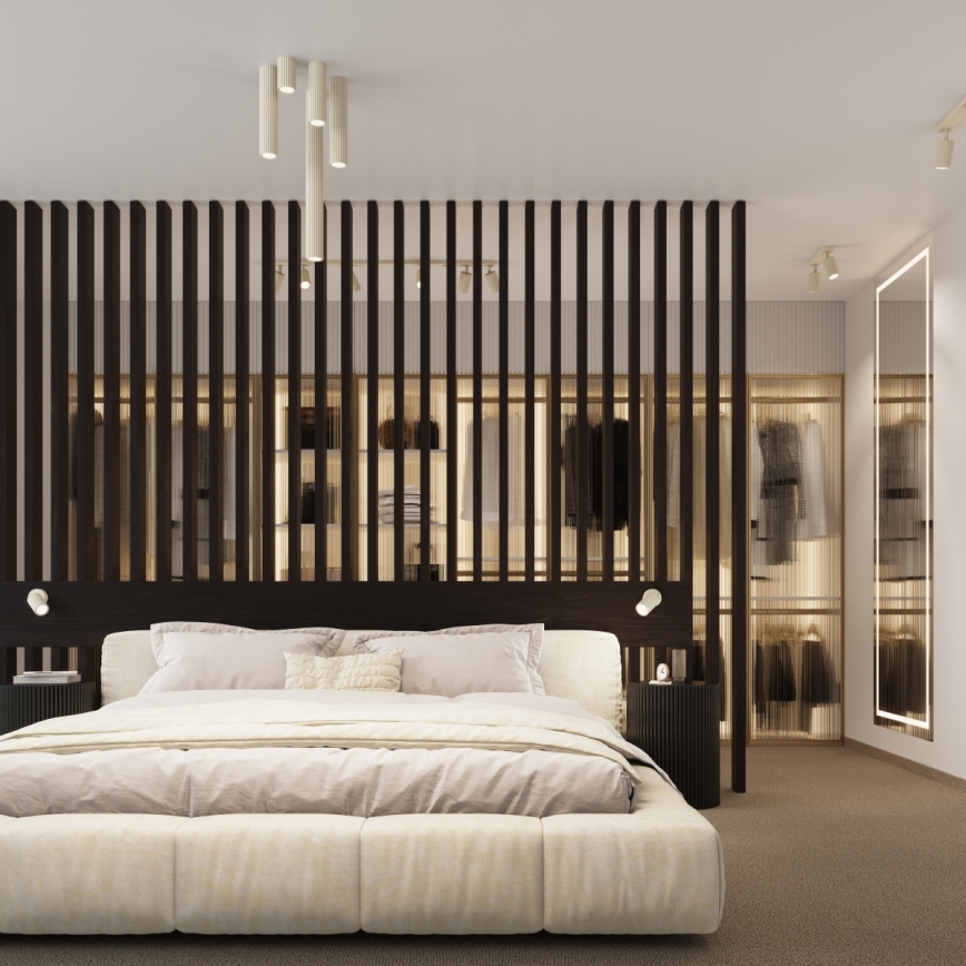 Brilagi - Foco LED CRESTO 1xGU10/10W/230V 20 cm color crema