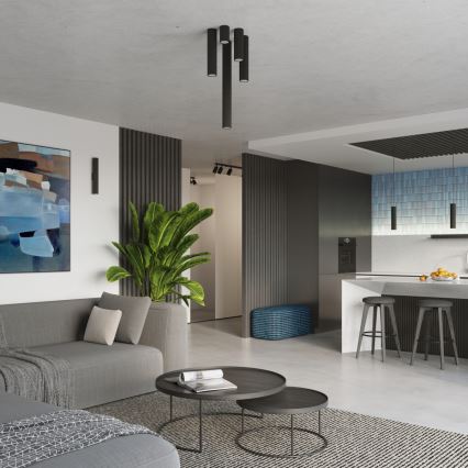 Brilagi - Foco LED CRESTO 1xGU10/10W/230V, 30 cm, negro