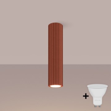 Brilagi - Foco LED CRESTO 1xGU10/10W/230V 30 cm rojo