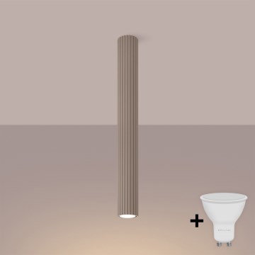 Brilagi - Foco LED CRESTO 1xGU10/10W/230V 60 cm taupe