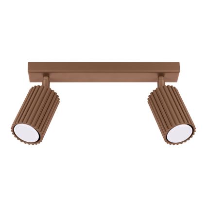 Brilagi - Foco LED CRESTO 2xGU10/10W/230V marrón