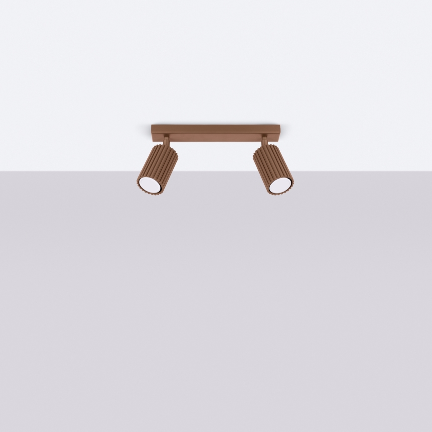 Brilagi - Foco LED CRESTO 2xGU10/10W/230V marrón