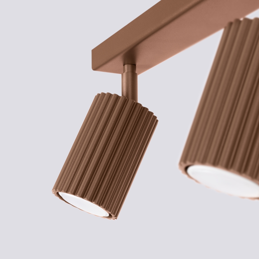 Brilagi - Foco LED CRESTO 2xGU10/10W/230V marrón