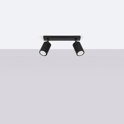 Brilagi - Foco LED CRESTO 2xGU10/10W/230V negro