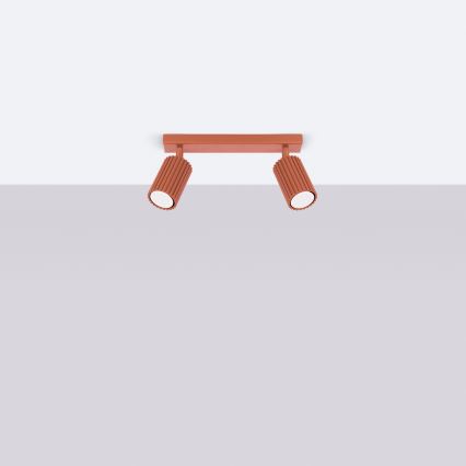 Brilagi - Foco LED CRESTO 2xGU10/10W/230V rojo