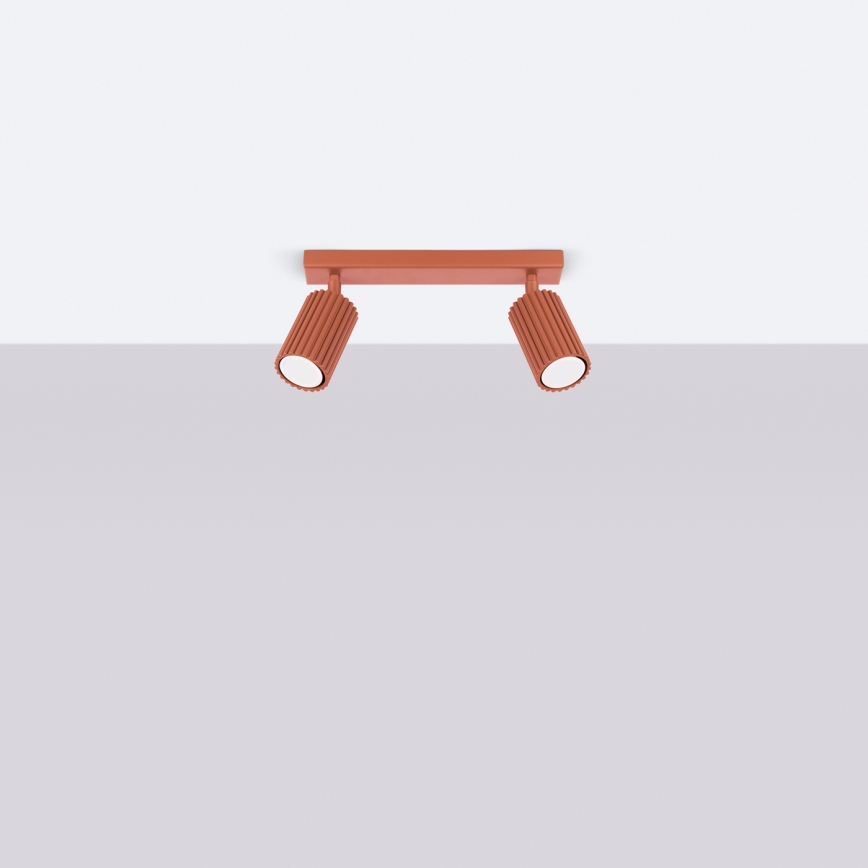 Brilagi - Foco LED CRESTO 2xGU10/10W/230V rojo