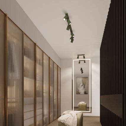 Brilagi - Foco LED CRESTO 2xGU10/10W/230V verde