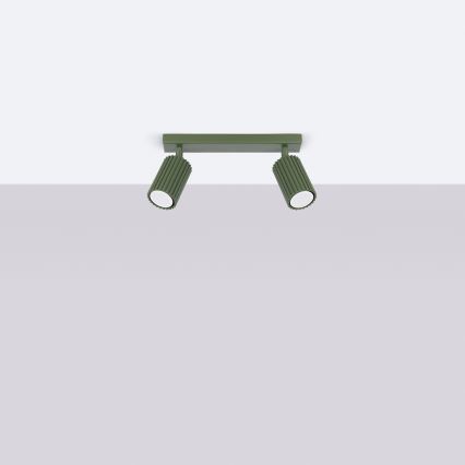 Brilagi - Foco LED CRESTO 2xGU10/10W/230V verde