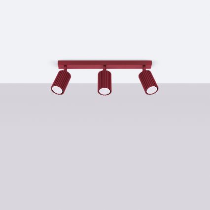 Brilagi - Foco LED CRESTO 3xGU10/10W/230V burdeos