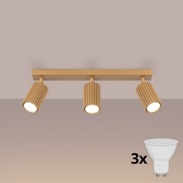 Brilagi - Foco LED CRESTO 3xGU10/10W/230V dorado