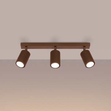 Brilagi - Foco LED CRESTO 3xGU10/10W/230V marrón