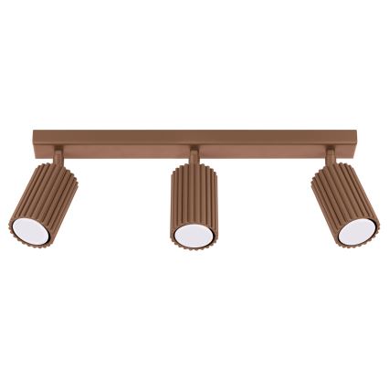 Brilagi - Foco LED CRESTO 3xGU10/10W/230V marrón