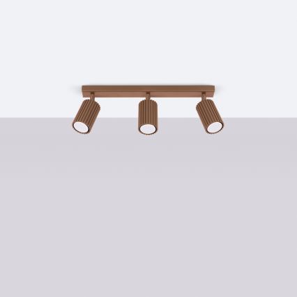 Brilagi - Foco LED CRESTO 3xGU10/10W/230V marrón