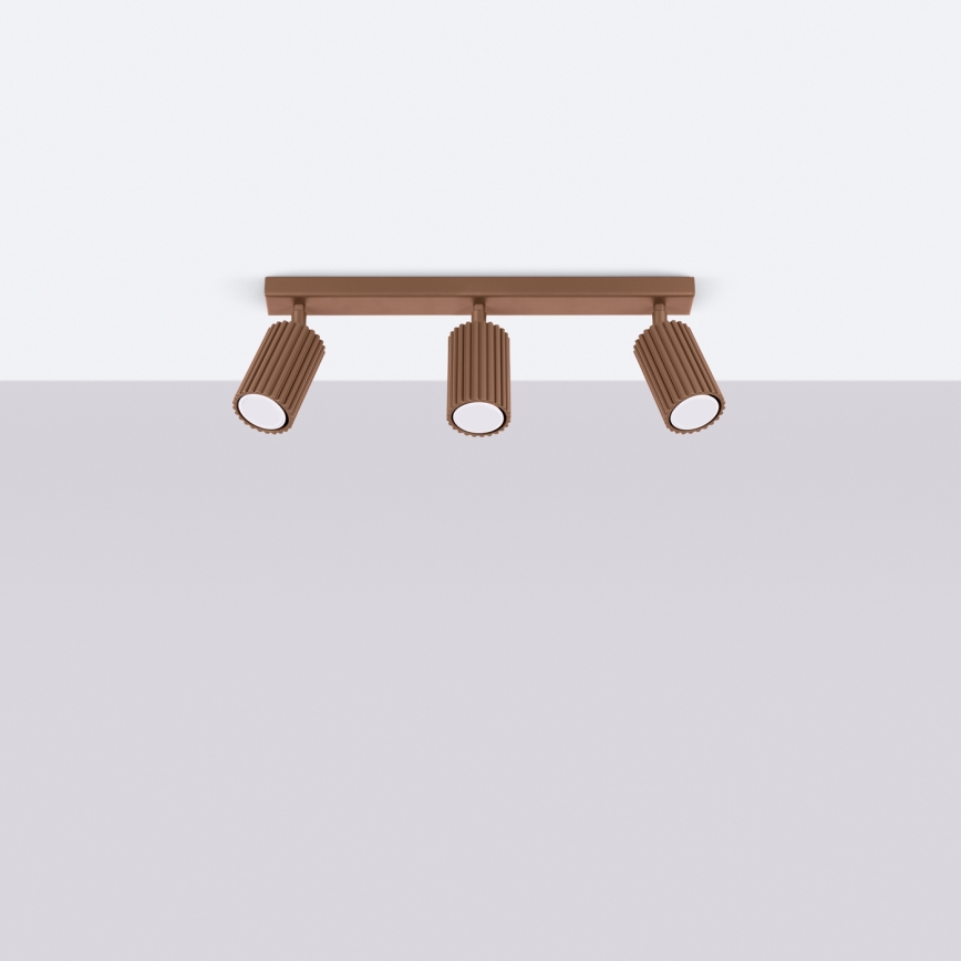 Brilagi - Foco LED CRESTO 3xGU10/10W/230V marrón