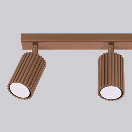 Brilagi - Foco LED CRESTO 3xGU10/10W/230V marrón