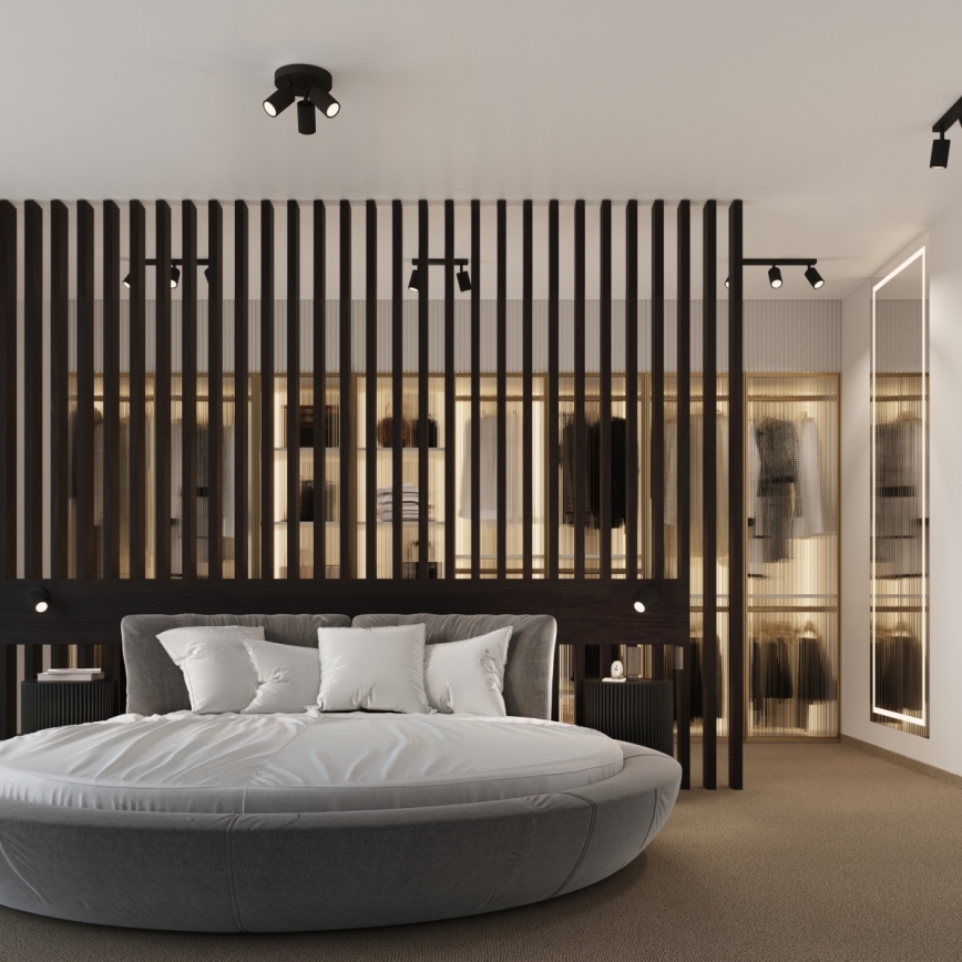 Brilagi - Foco LED CRESTO 3xGU10/10W/230V negro