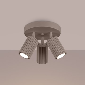 Brilagi - Foco LED CRESTO 3xGU10/10W/230V taupe