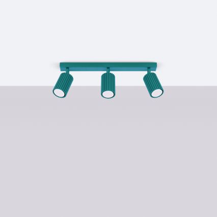 Brilagi - Foco LED CRESTO 3xGU10/10W/230V turquesa