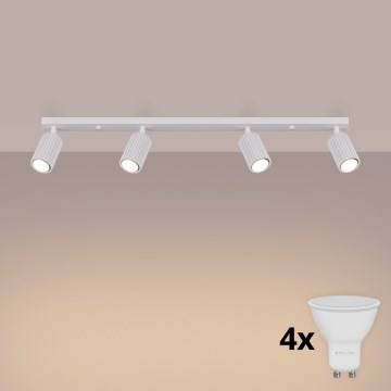 Brilagi - Foco LED CRESTO 4xGU10/10W/230V blanco