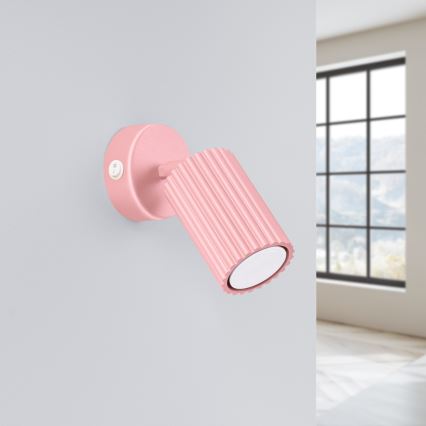 Brilagi - Foco LED de pared CRESTO 1xGU10/10W/230V rosa
