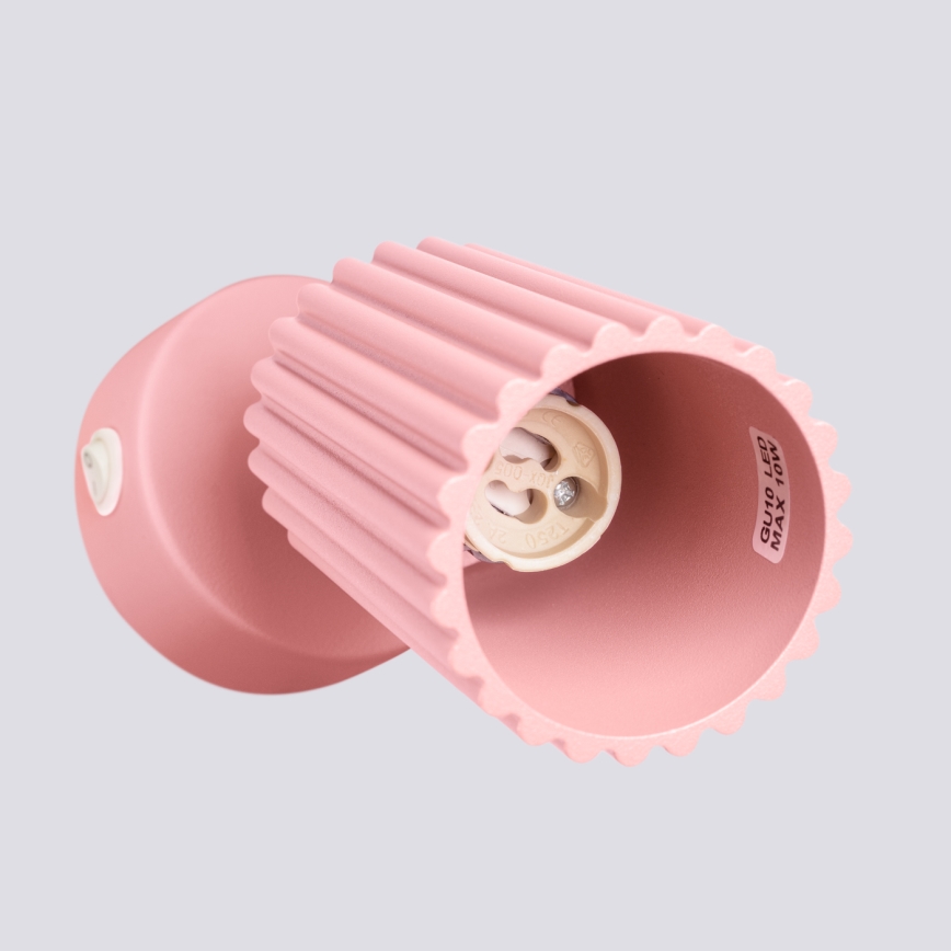 Brilagi - Foco LED de pared CRESTO 1xGU10/10W/230V rosa