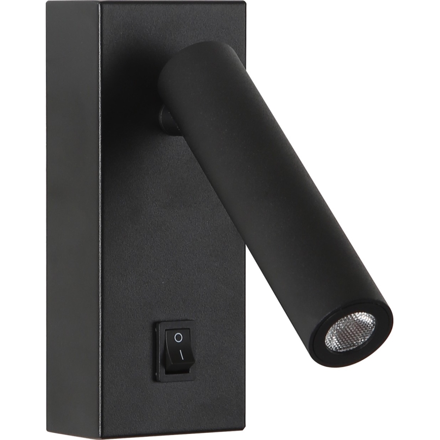 Brilagi - Foco LED de pared MAYA LED/3W/230V 4000K negro