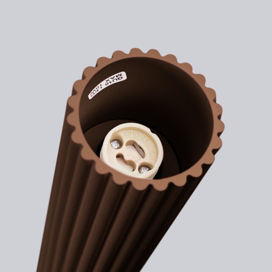 Brilagi - Foco LED empotrable CRESTO 1xGU10/10W/230V 10 cm marrón