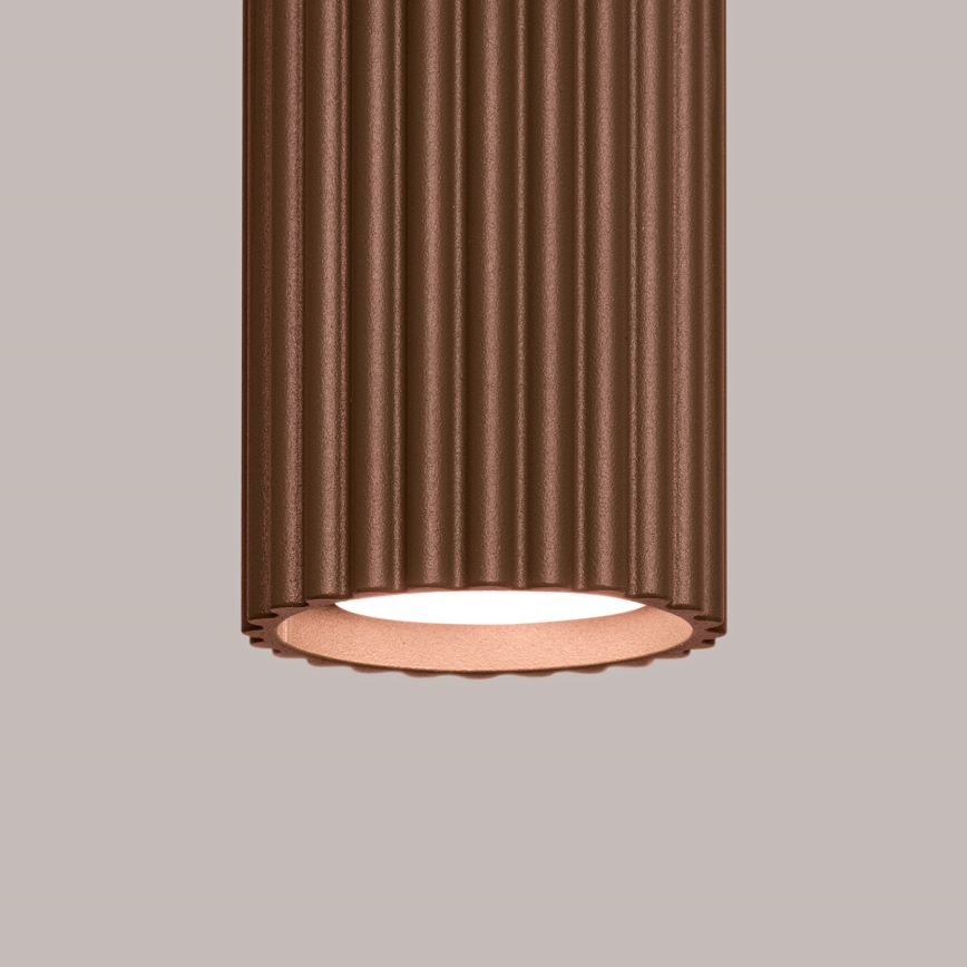 Brilagi - Foco LED empotrable CRESTO 1xGU10/10W/230V 10 cm marrón