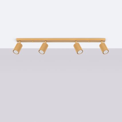 Brilagi - Foco LED empotrable CRESTO 4xGU10/10W/230V dorado