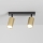 Brilagi - Foco LED empotrable regulable SELE GOLDEN 2xGU10/6,5W/230V 2700-6500K negro/dorado