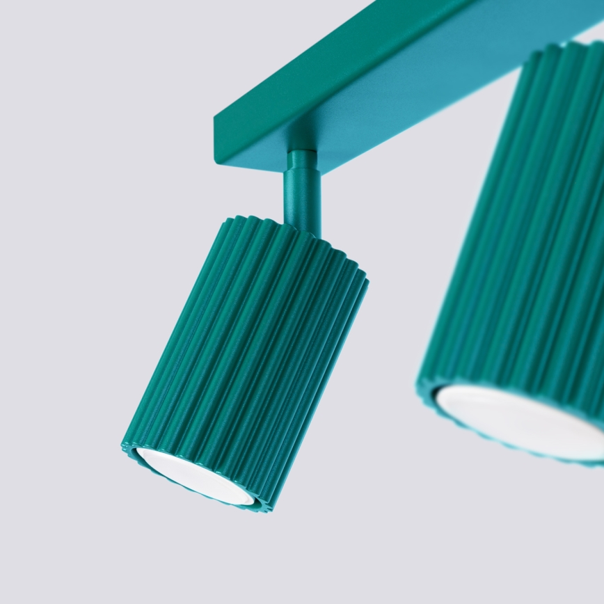 Brilagi - Foco LED orientable CRESTO 2xGU10/10W/230V turquesa