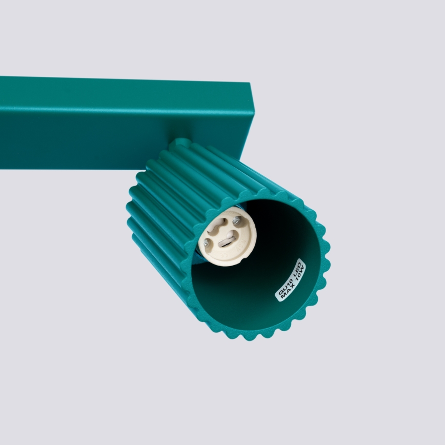 Brilagi - Foco LED orientable CRESTO 2xGU10/10W/230V turquesa