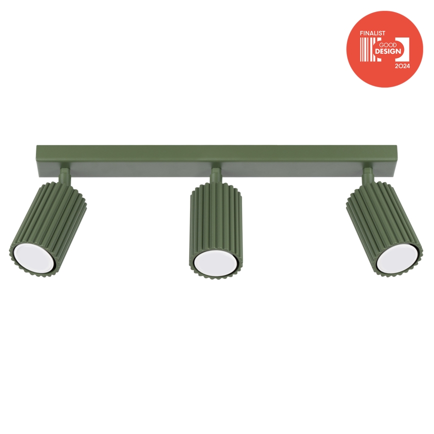 Brilagi - Foco LED orientable CRESTO 3xGU10/10W/230V verde