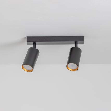 Brilagi - Foco LED regulable SELE 2xGU10/6,5W/230V 2700-6500K negro/dorado