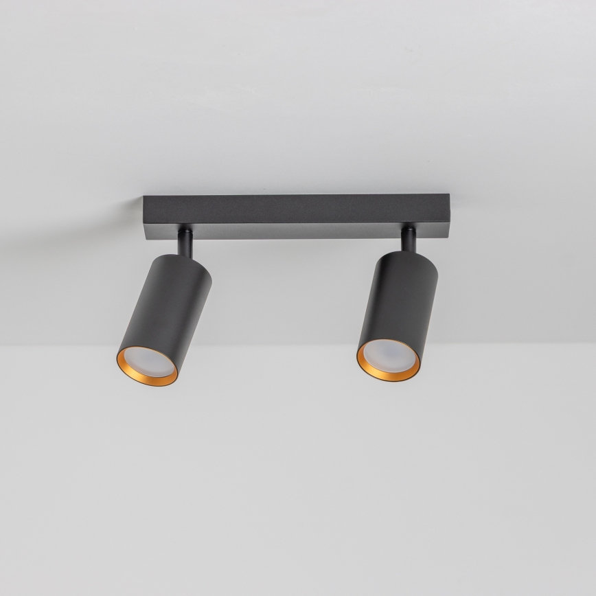 Brilagi - Foco LED regulable SELE 2xGU10/6,5W/230V 2700-6500K negro/dorado