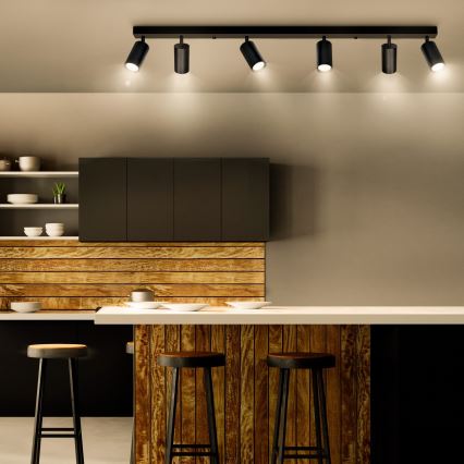 Brilagi - Foco empotrable LED RGBW regulable SELE 6xGU10/6,5W/230V 2700-6500K negro