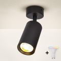 Brilagi - Foco LED RGBW empotrable regulable SELE 1xGU10/6W/230V 3000K negro