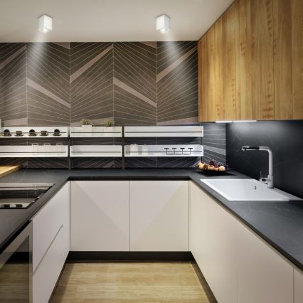 Brilagi - LED RGBW Foco empotrable regulable MIA 1xGU10/30W/230V 2700-6500K Wi-Fi 100x80 mm blanco