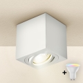 Brilagi - Foco LED RGBW regulable MIA 1xGU10/30W/230V 2700-6500K Wi-Fi 84x80 mm blanco