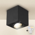 Brilagi - Foco LED RGBW regulable MIA 1xGU10/30W/230V 3000K Wi-Fi 84x80 mm negro